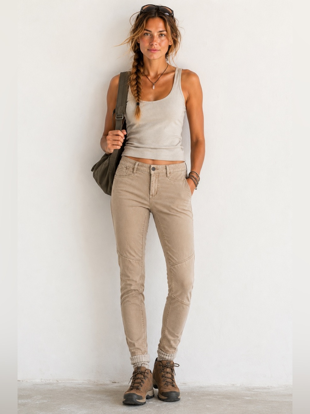 Levi’s Bold Curve Khaki Moto Utility Pants Size 26 Y2K Skinny Fit
